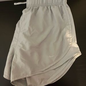 Light gray Nike athletic shorts